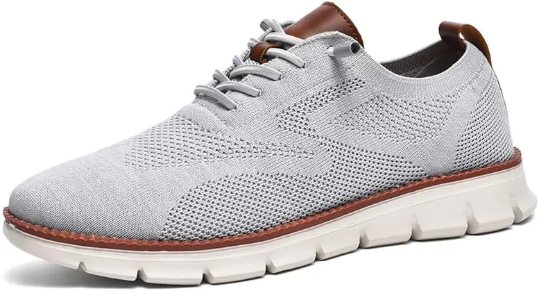 Breeze Shoes for Men Oxfords Lace Up Walking Comfortable Business Casual Shoes Wearbreeze Urban Mesh Dress Sneakers