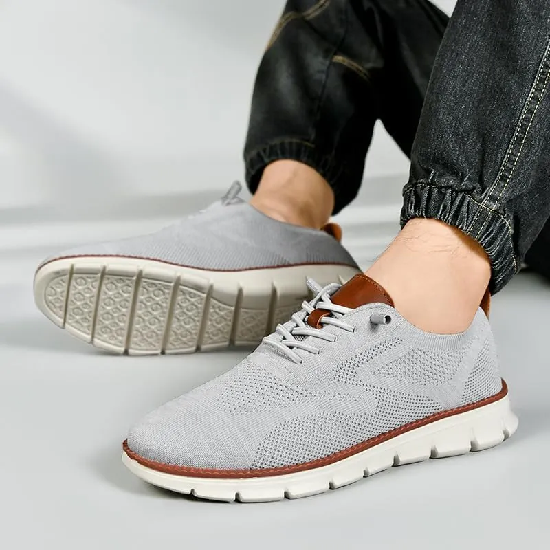 Breeze Shoes for Men Oxfords Lace Up Walking Comfortable Business Casual Shoes Wearbreeze Urban Mesh Dress Sneakers