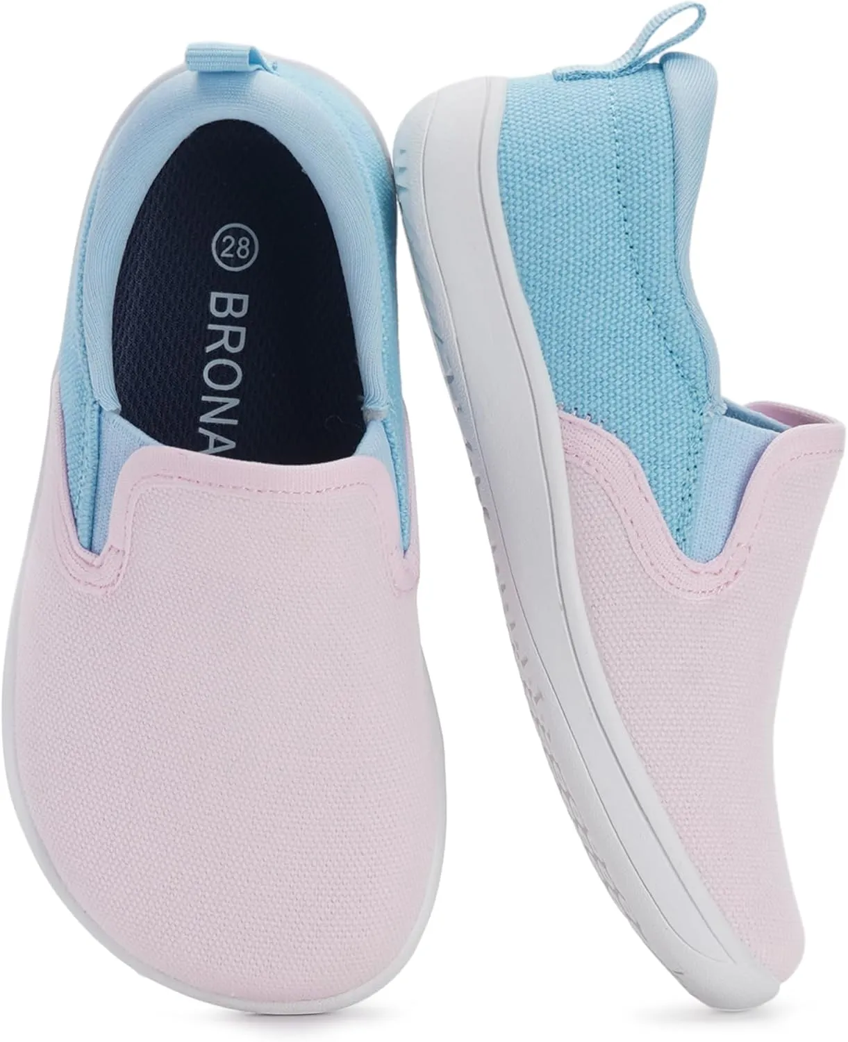 BRONAX X WHITIN Toddler/Little Kid Wide Toe Box Barefoot Shoes | Minimalist Sneakers for Boys/Girls | Zero Drop