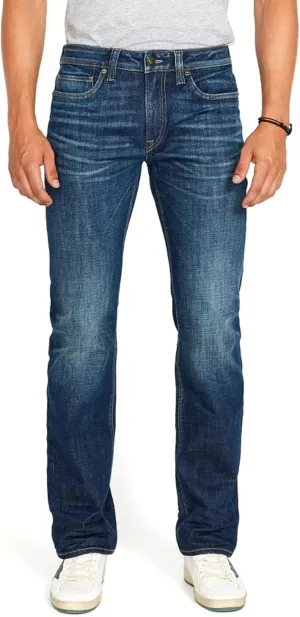 Buffalo David Bitton Men's Relaxed Straight Leg Driven Jean with Stretch Fabric