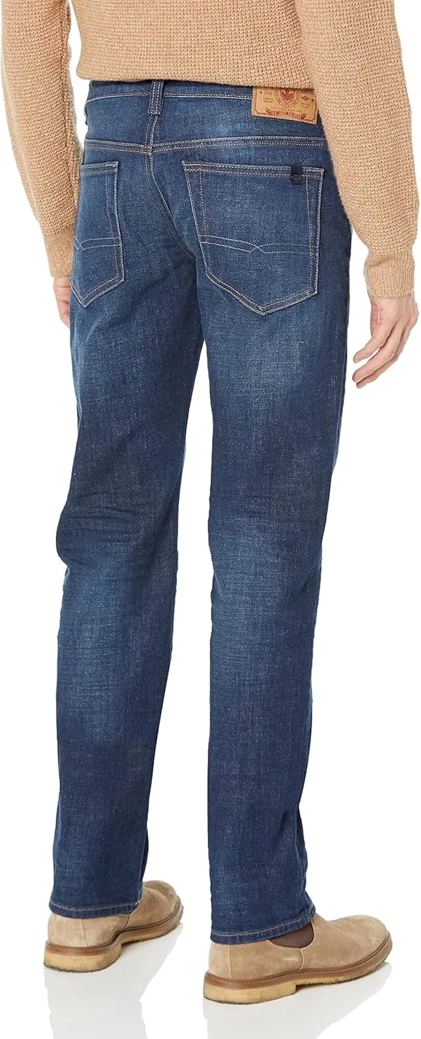 Buffalo David Bitton Men's Relaxed Straight Leg Driven Jean with Stretch Fabric
