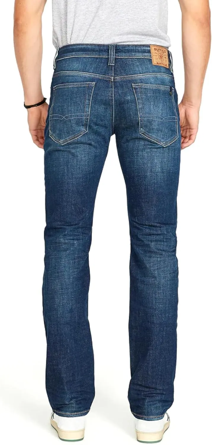 Buffalo David Bitton Men's Relaxed Straight Leg Driven Jean with Stretch Fabric