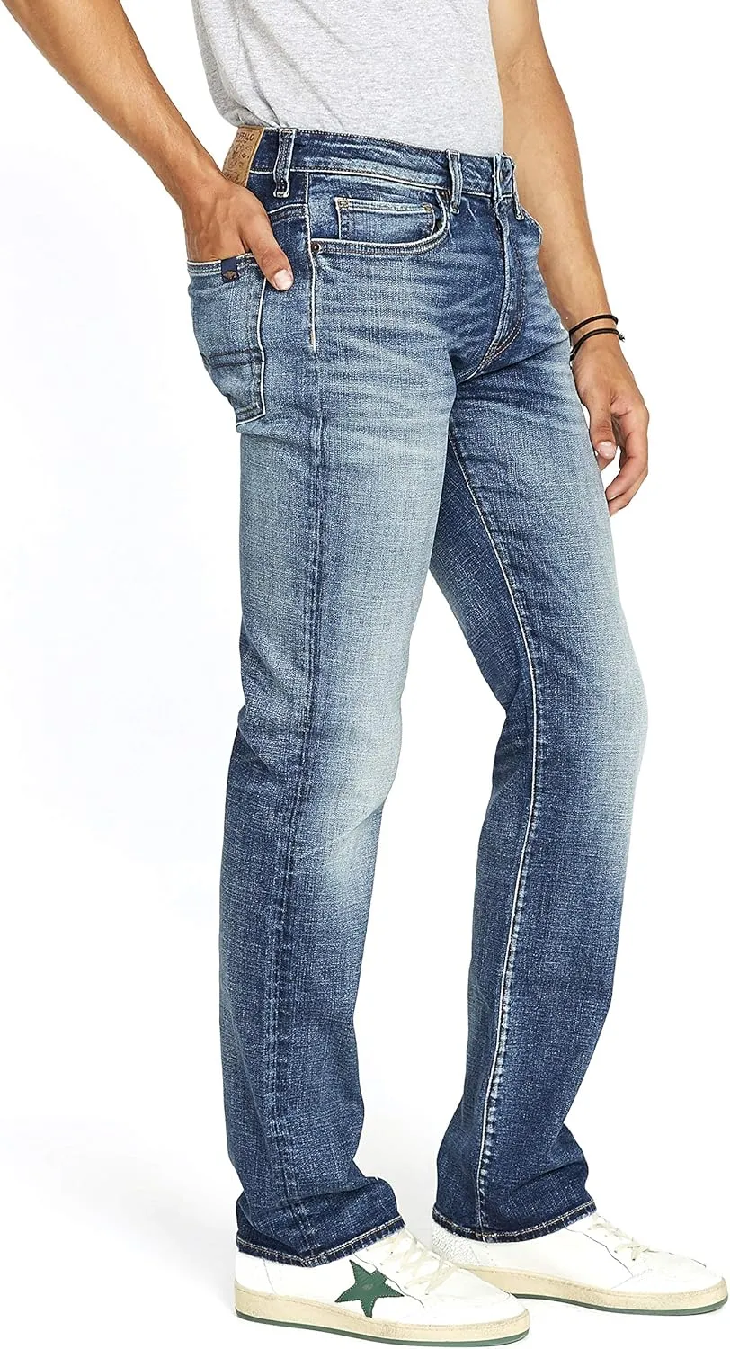 Buffalo David Bitton Men's Relaxed Straight Leg Driven Jean with Stretch Fabric