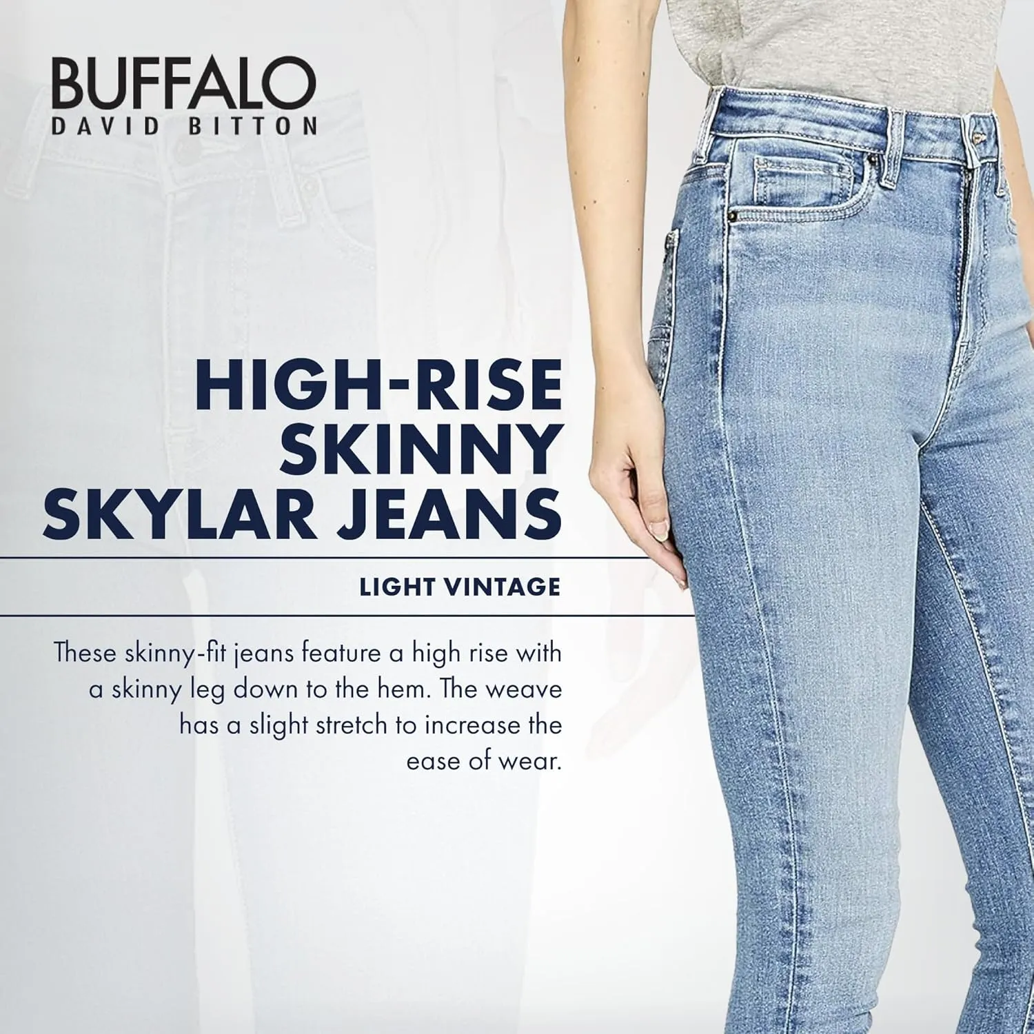 Buffalo David Bitton Women's Skylar High Rise Skinny Jean