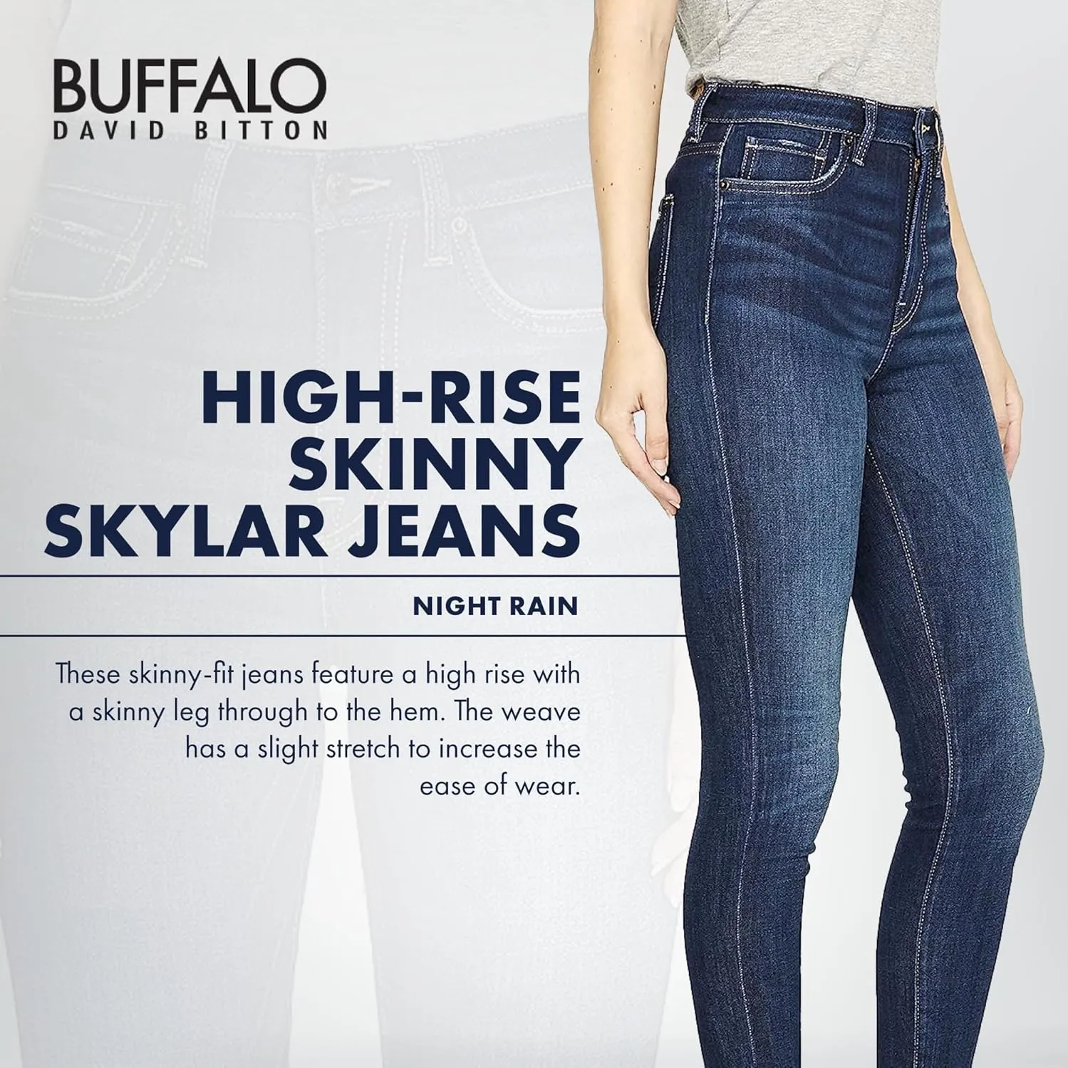 Buffalo David Bitton Women's Skylar High Rise Skinny Jean