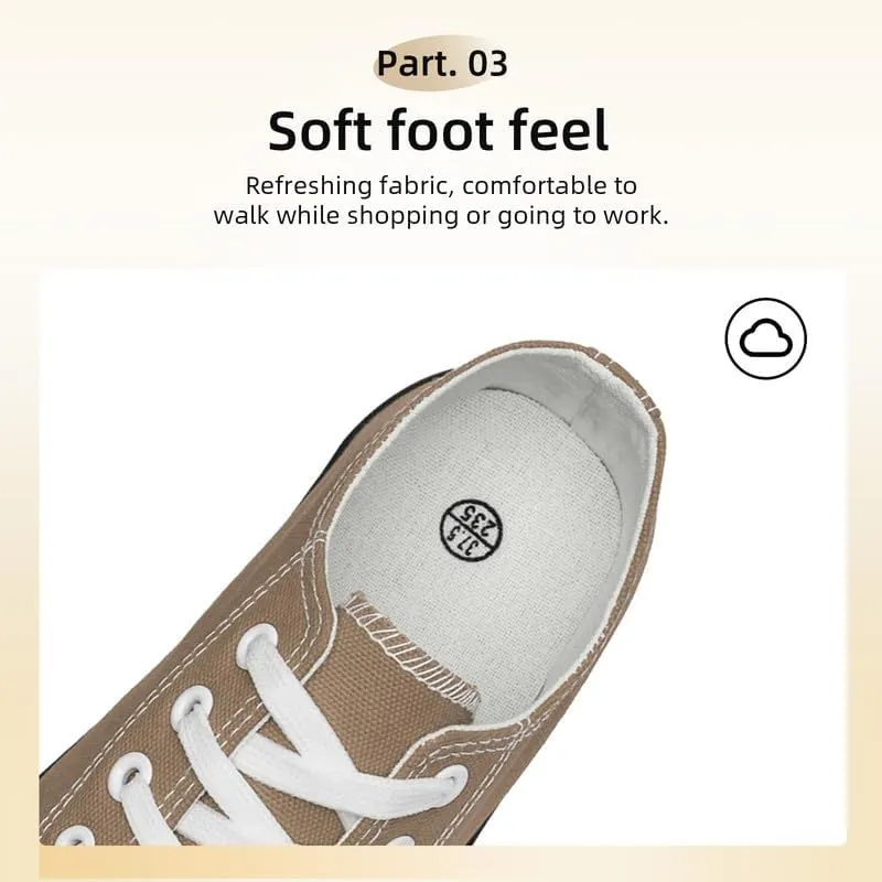 Canvas Shoes for Women Men Low Top Lace Up Sneakers Canvas Fashion Sneakers Classic Casual Walking Shoes Comfortable Breathable