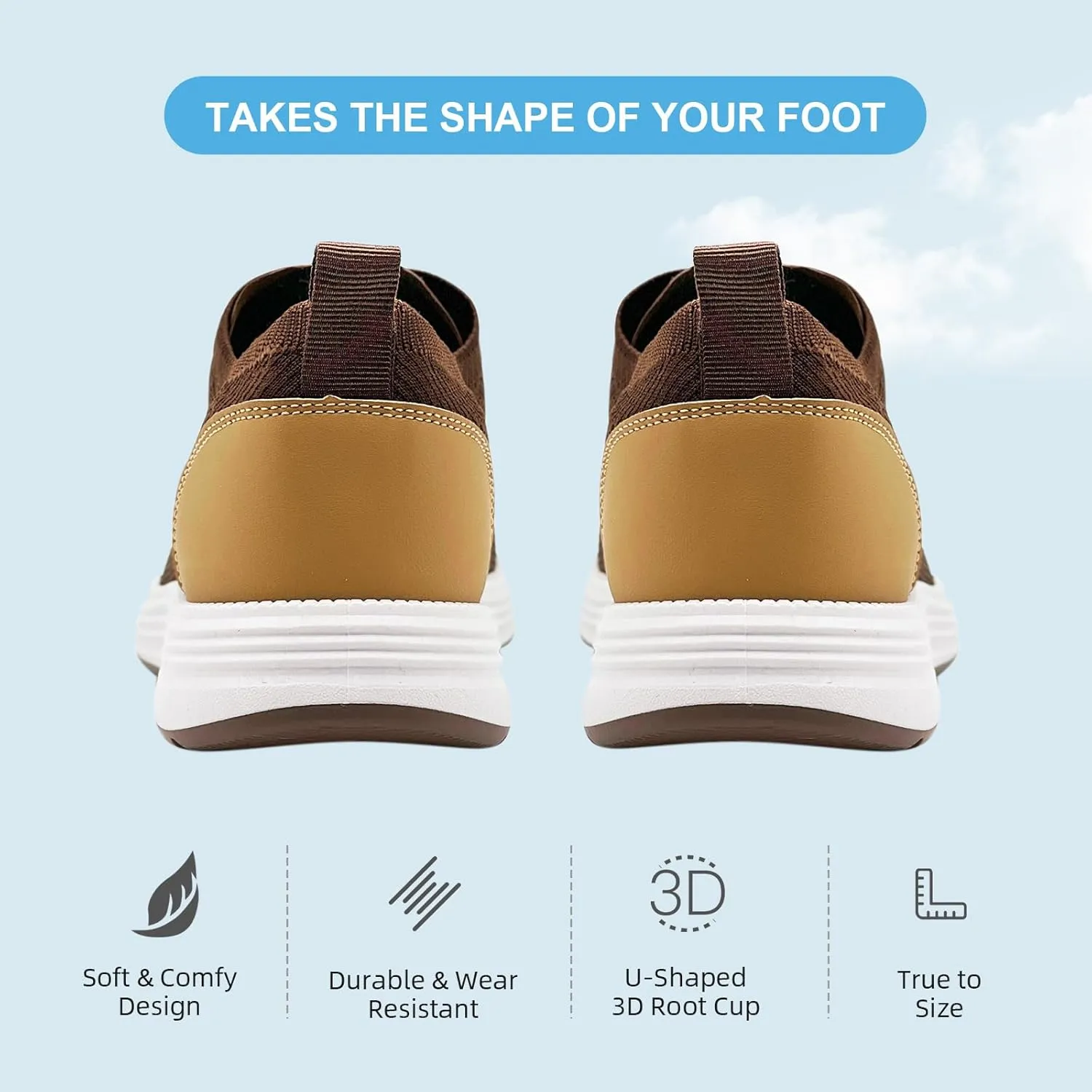 Casual Dress Shoes for Men Business Oxfords Fashion Sneakers Comfortable Loafers Men’s Walking Shoes