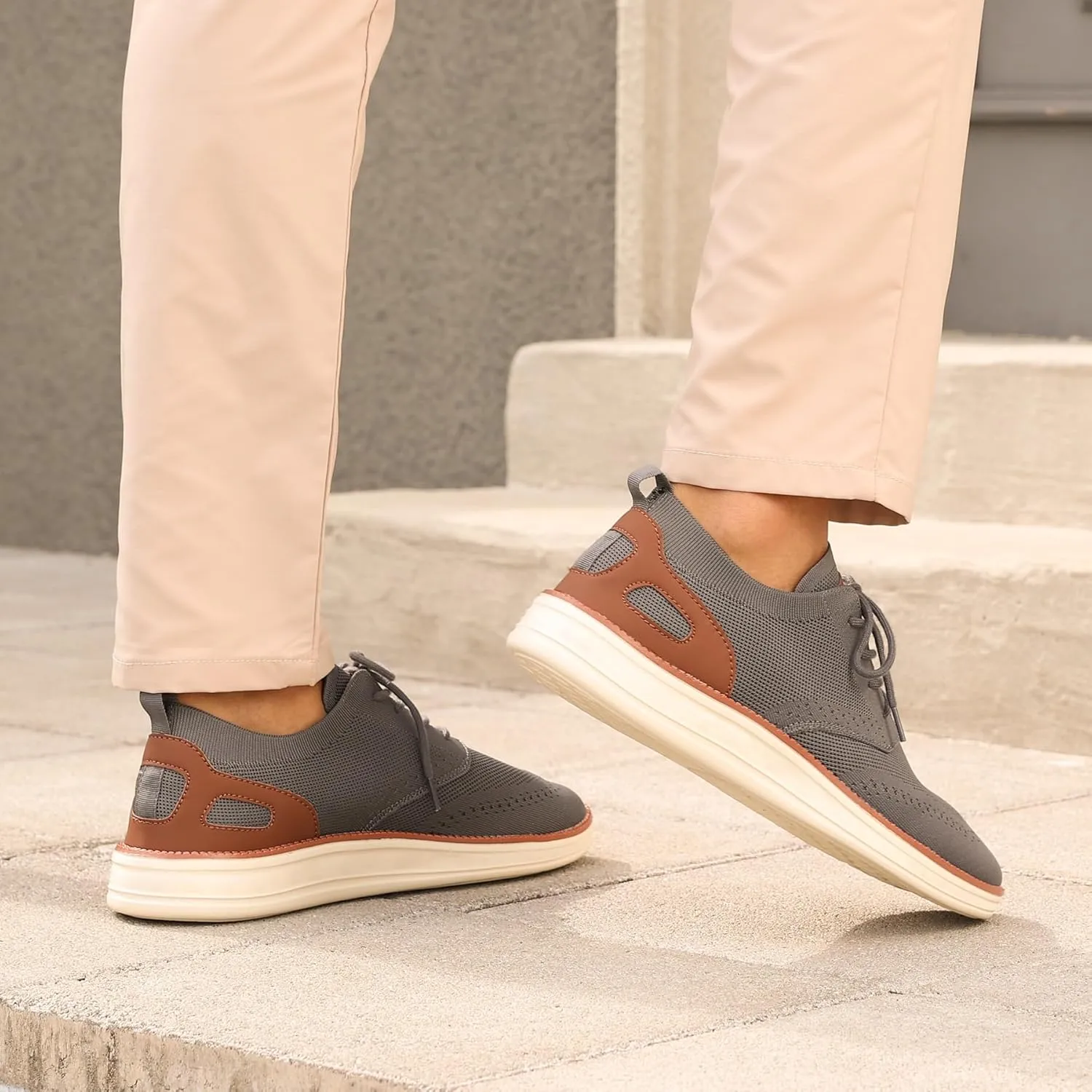 Casual Oxfords Narrow Mens Shoes Mesh Business Work Fashion Walking Sneakers