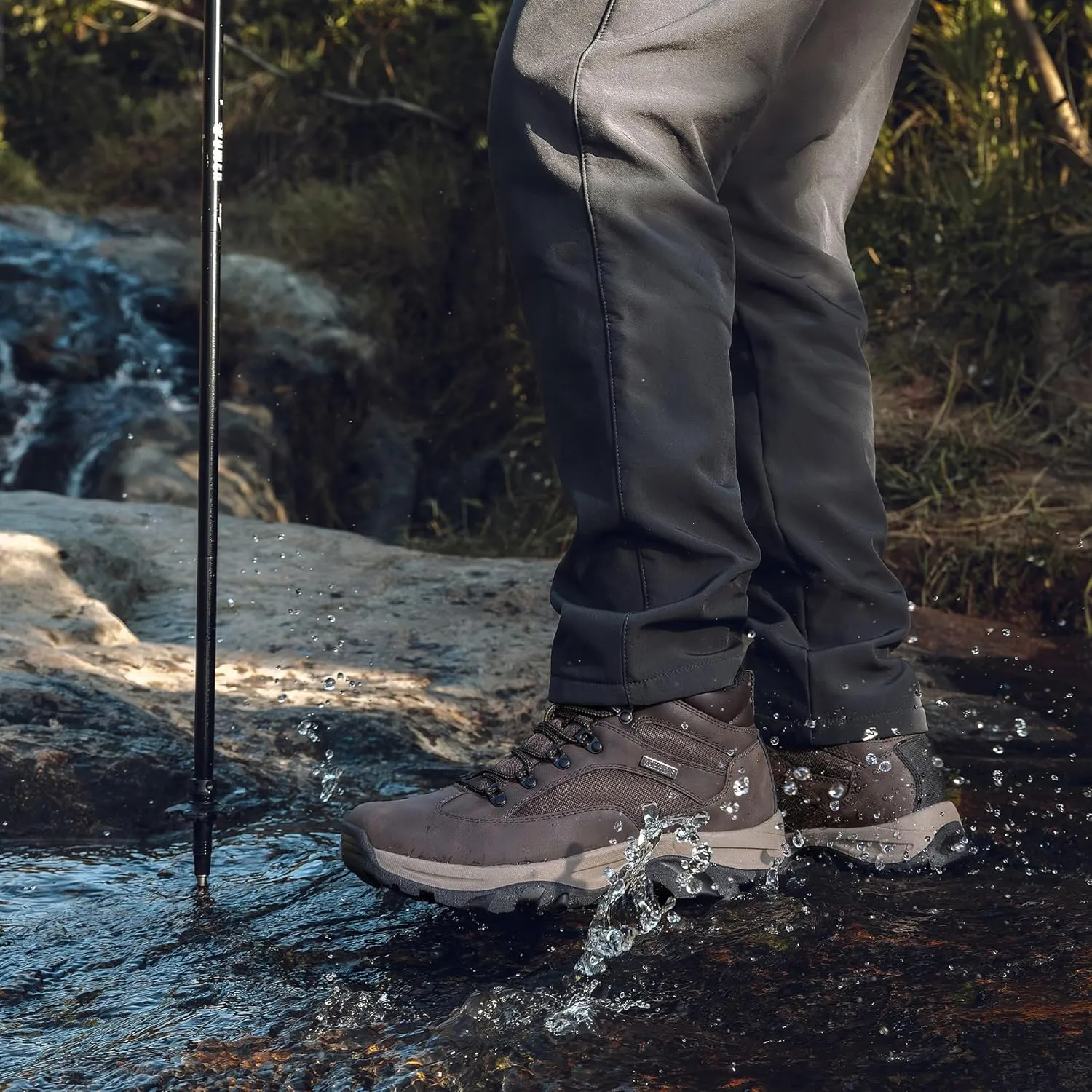 CC-Los Men's Waterproof Hiking Boots Outdoor Relaxed Fit Lightweight Size 7.5-14