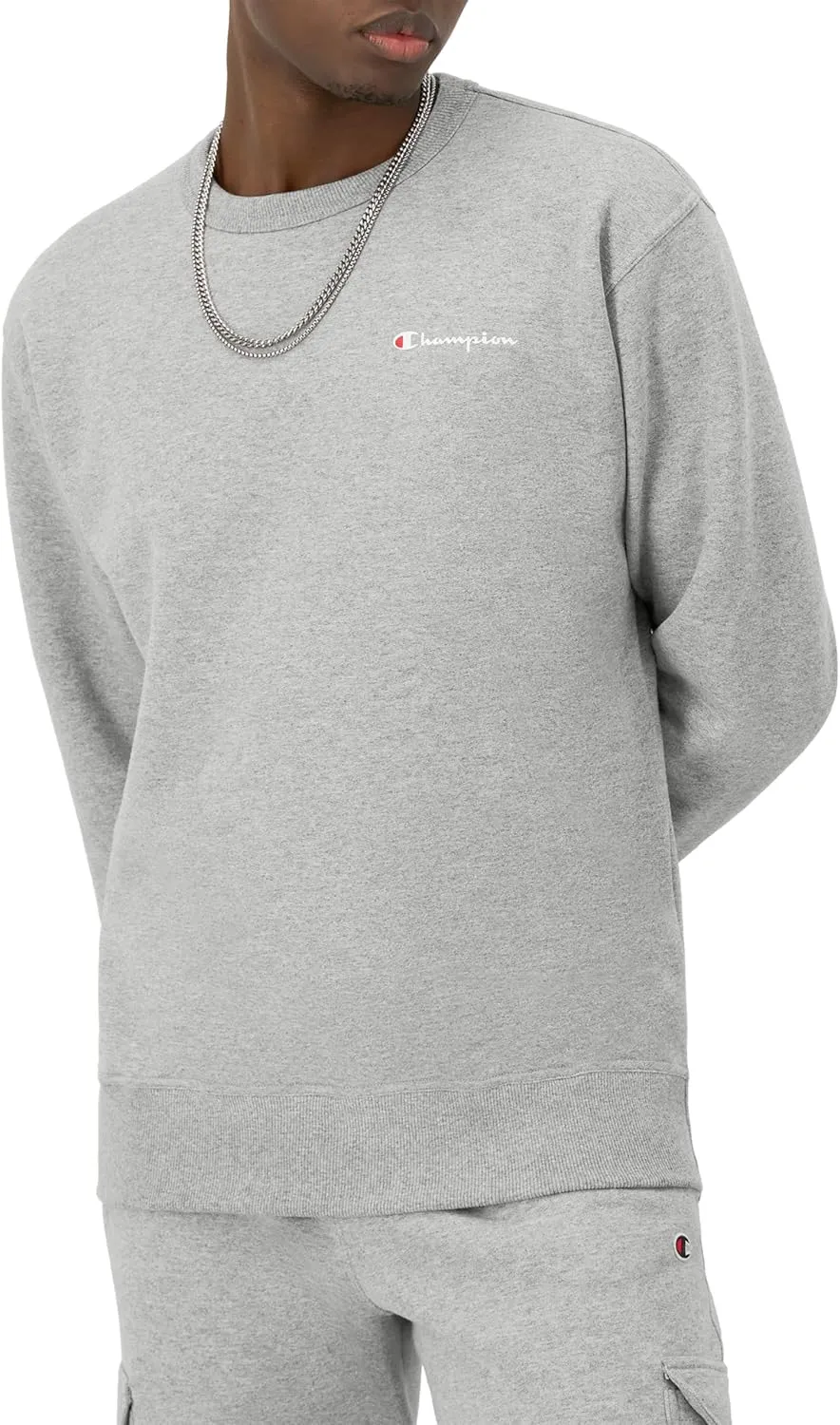 Champion Men's Sweatshirt, Powerblend, Fleece Midweight Crewneck Sweatshirt (Reg. Or Big & Tall)