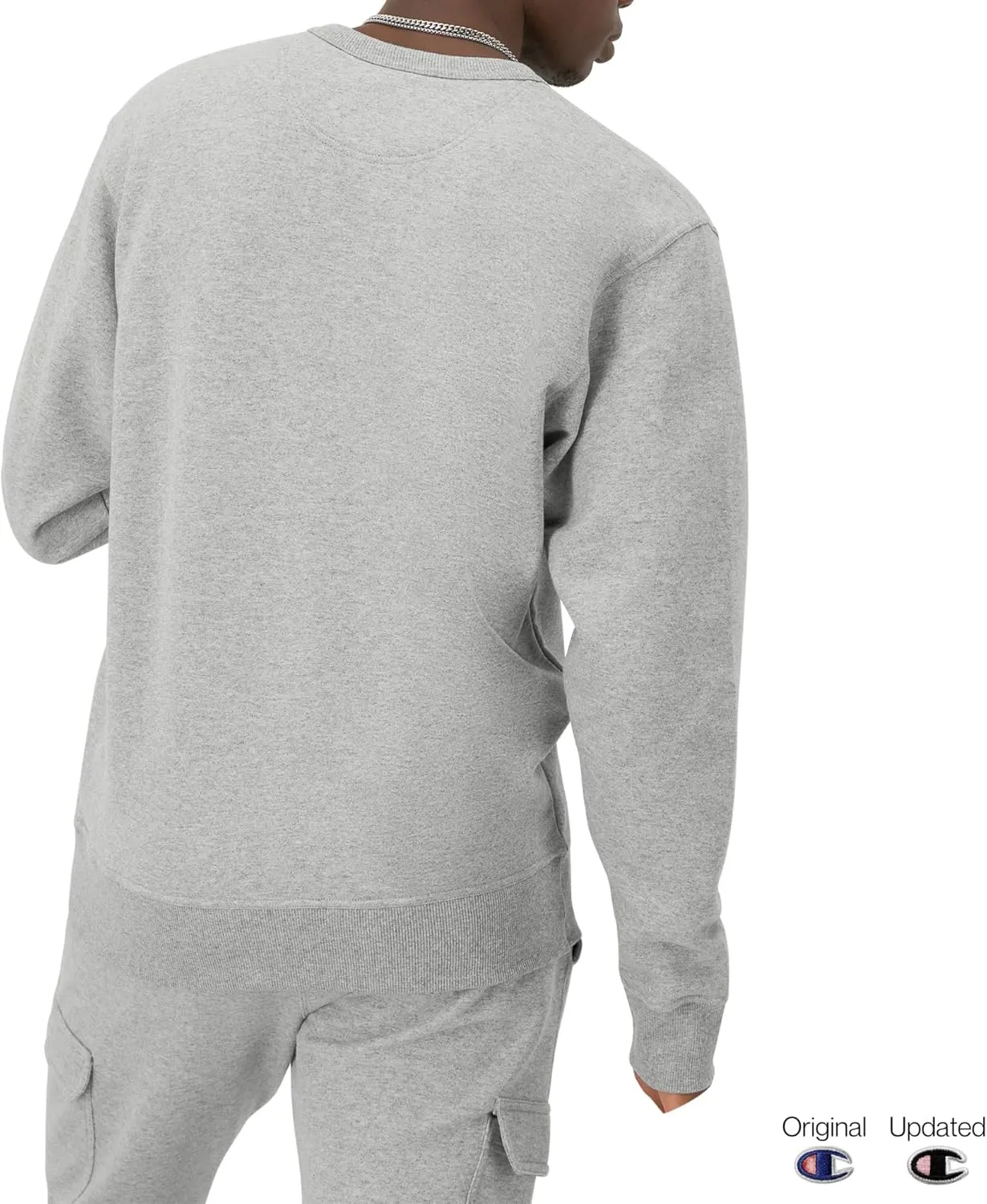 Champion Men's Sweatshirt, Powerblend, Fleece Midweight Crewneck Sweatshirt (Reg. Or Big & Tall)