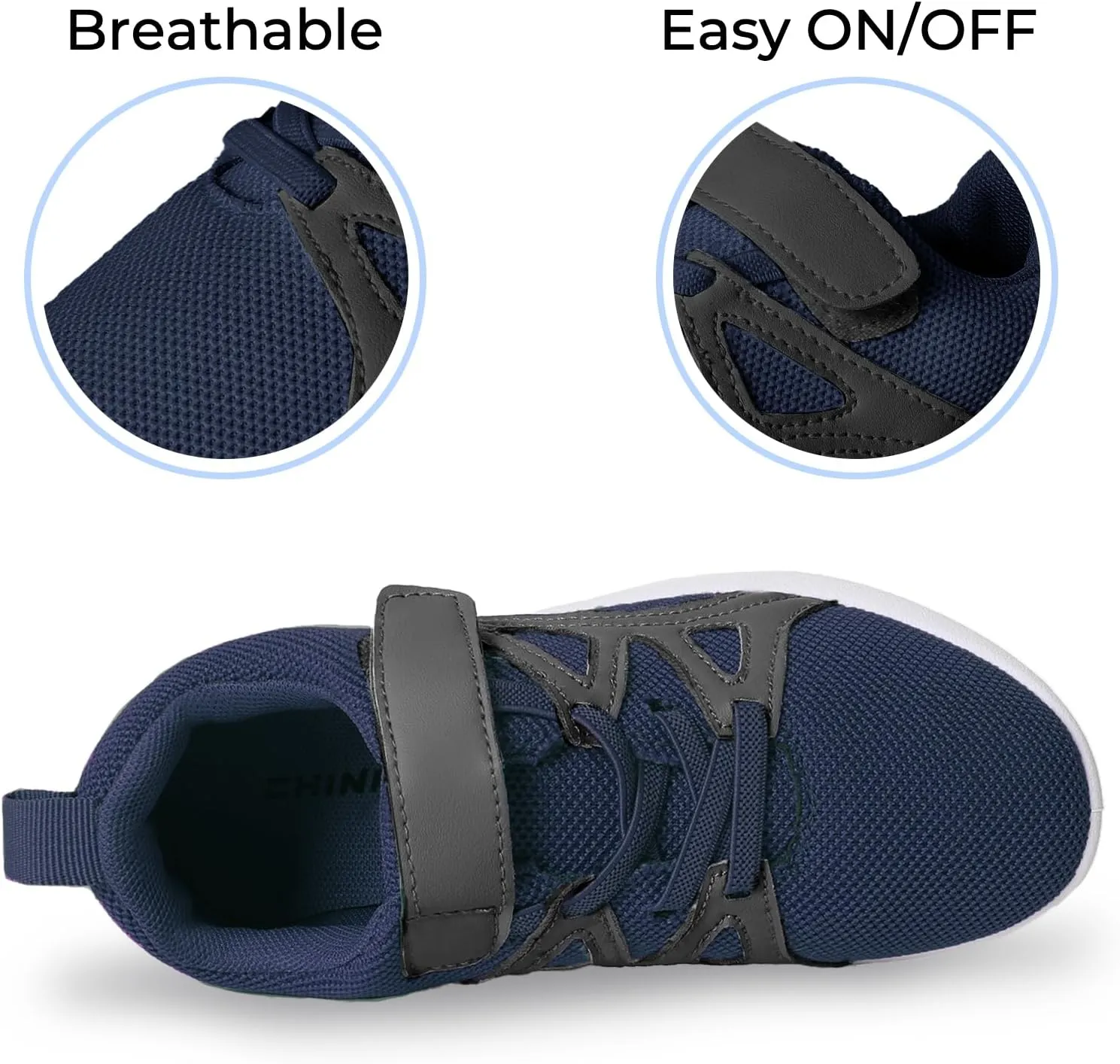 CHIN·MOON Boys Girls Lightweight Running Shoes Kids Tennis Walking Shoes Breathable Sports Sneakers (Little Kid/Big Kid)