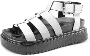 Chunky Sandals For Women,Platform Sandals For Women,Ankle Strap Casual Open Toe Arch Support Sandals