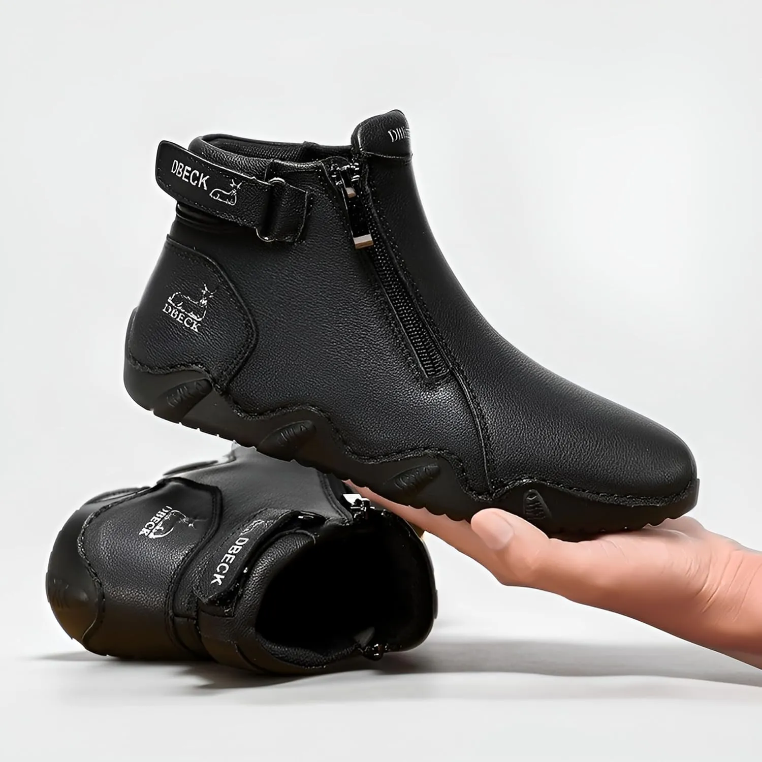 Climatelight Women's Waterproof Casual Fashion Ankle Booties for Commuting Walking Shoes Cozy Boots Slip-on Driving Running Shoes