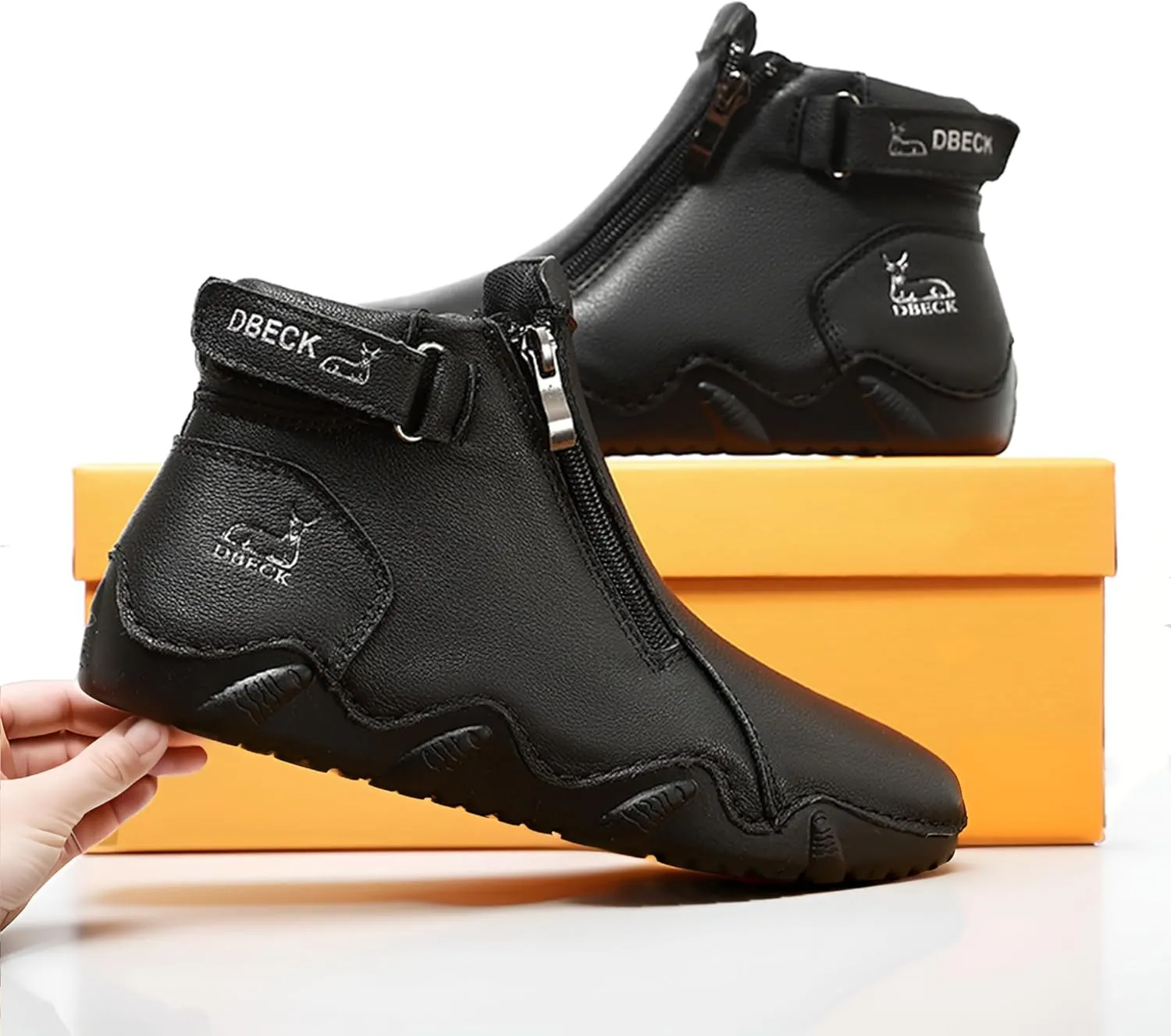 Climatelight Women's Waterproof Casual Fashion Ankle Booties for Commuting Walking Shoes Cozy Boots Slip-on Driving Running Shoes