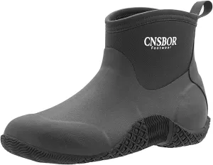 CNSBOR Men's Work Boots - Waterproof, Lightweight, Ankle Garden Boots