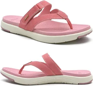 COFACE Womens Fashion Orthotic Flip Flops Ladies Slip On Lightweight Athletic Yoga Mat Cushion Thong Sandals With Comfortable Plantar Fasciitis Arch Support