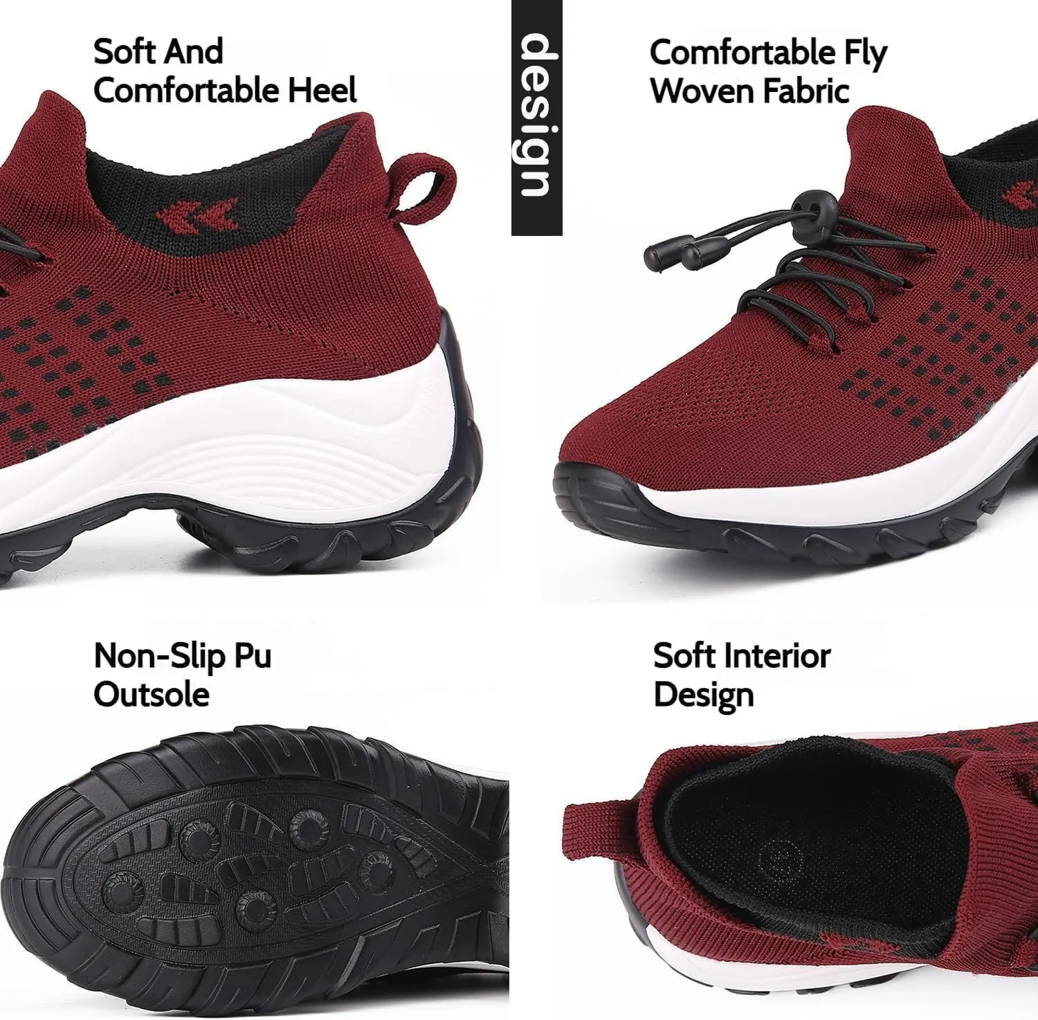 Comfortwear Ortho Shoes for Women, Ortho Stretch Cushion Shoes Plantar Fasciitis, Orthopedic Comfort Wear Nurse Shoes Sneakers