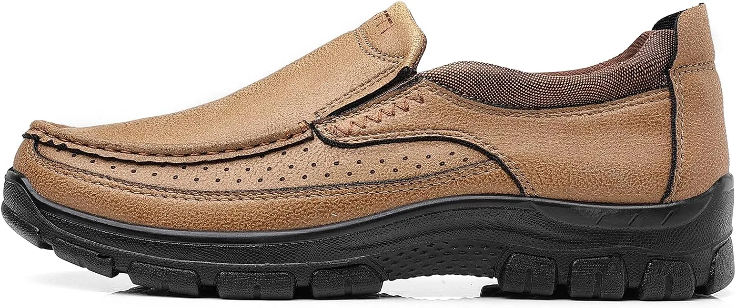 Coramtty Men's Slip on Loafers Casual Shoes Soft Lightweight Slippers Breathable Comfort Dress Shoes for Male Walking Flat Outdoor