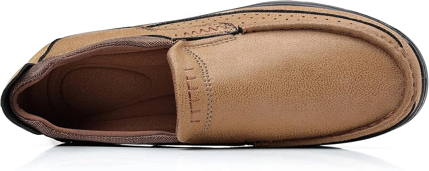 Coramtty Men's Slip on Loafers Casual Shoes Soft Lightweight Slippers Breathable Comfort Dress Shoes for Male Walking Flat Outdoor