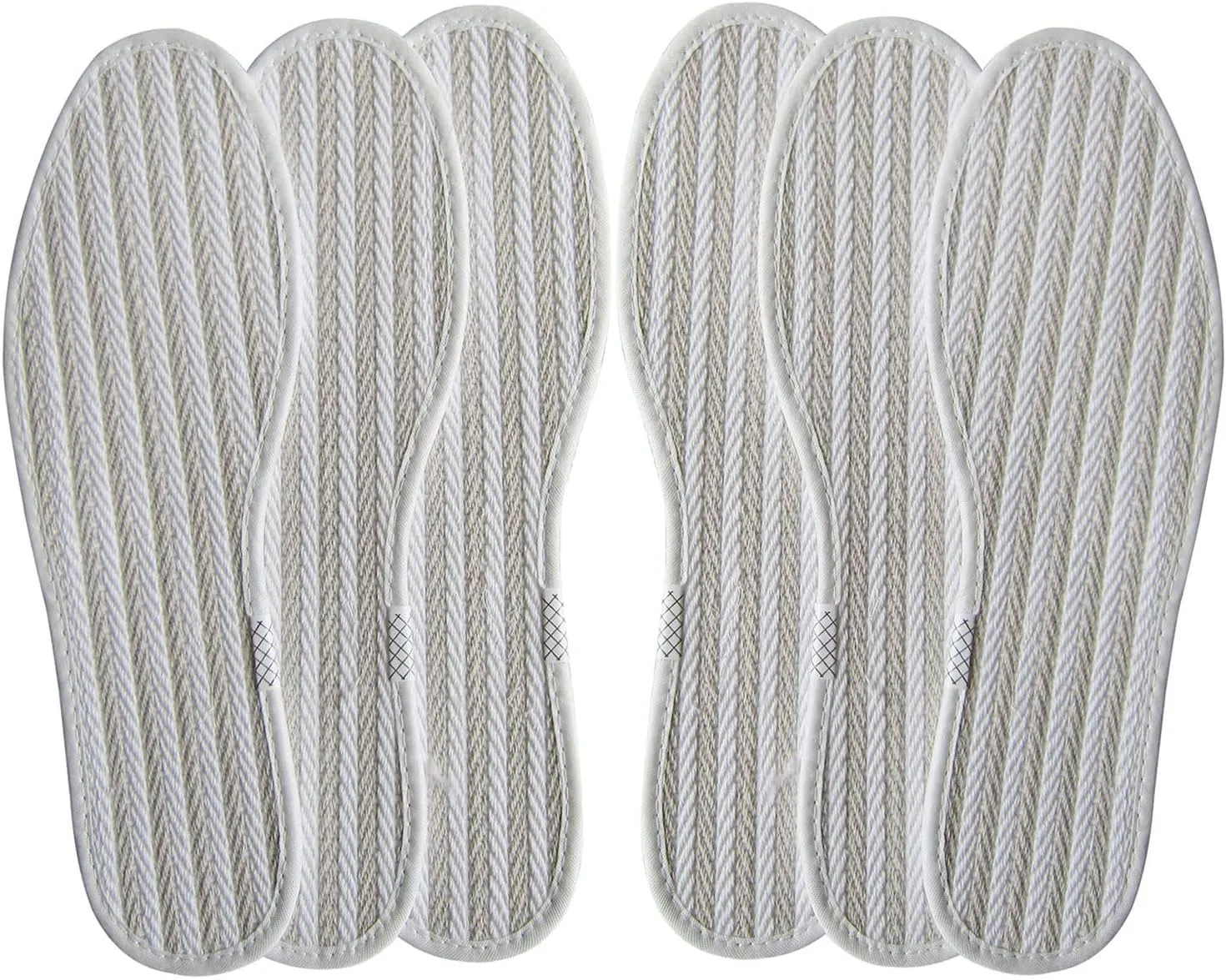Cotton Shoe Insoles for Men Cloth Fabric Shoe Pads for Dress Shoes ad Sneakers Comfortable Inner Soles for Boots Sweat & Moisture Wicking, 3 Pairs/Women 10-10.5/Men 8-9 M US