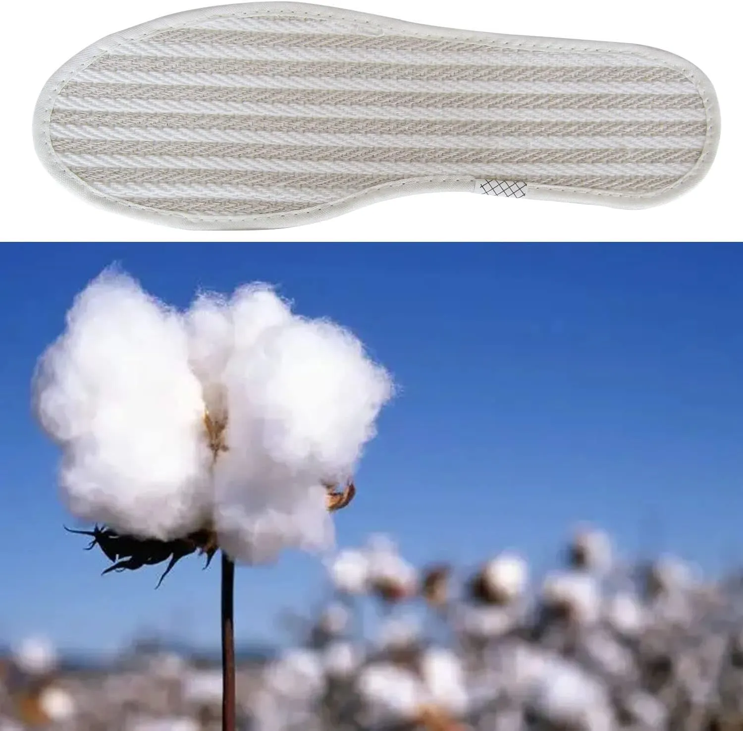 Cotton Shoe Insoles for Men Cloth Fabric Shoe Pads for Dress Shoes ad Sneakers Comfortable Inner Soles for Boots Sweat & Moisture Wicking, 3 Pairs/Women 10-10.5/Men 8-9 M US