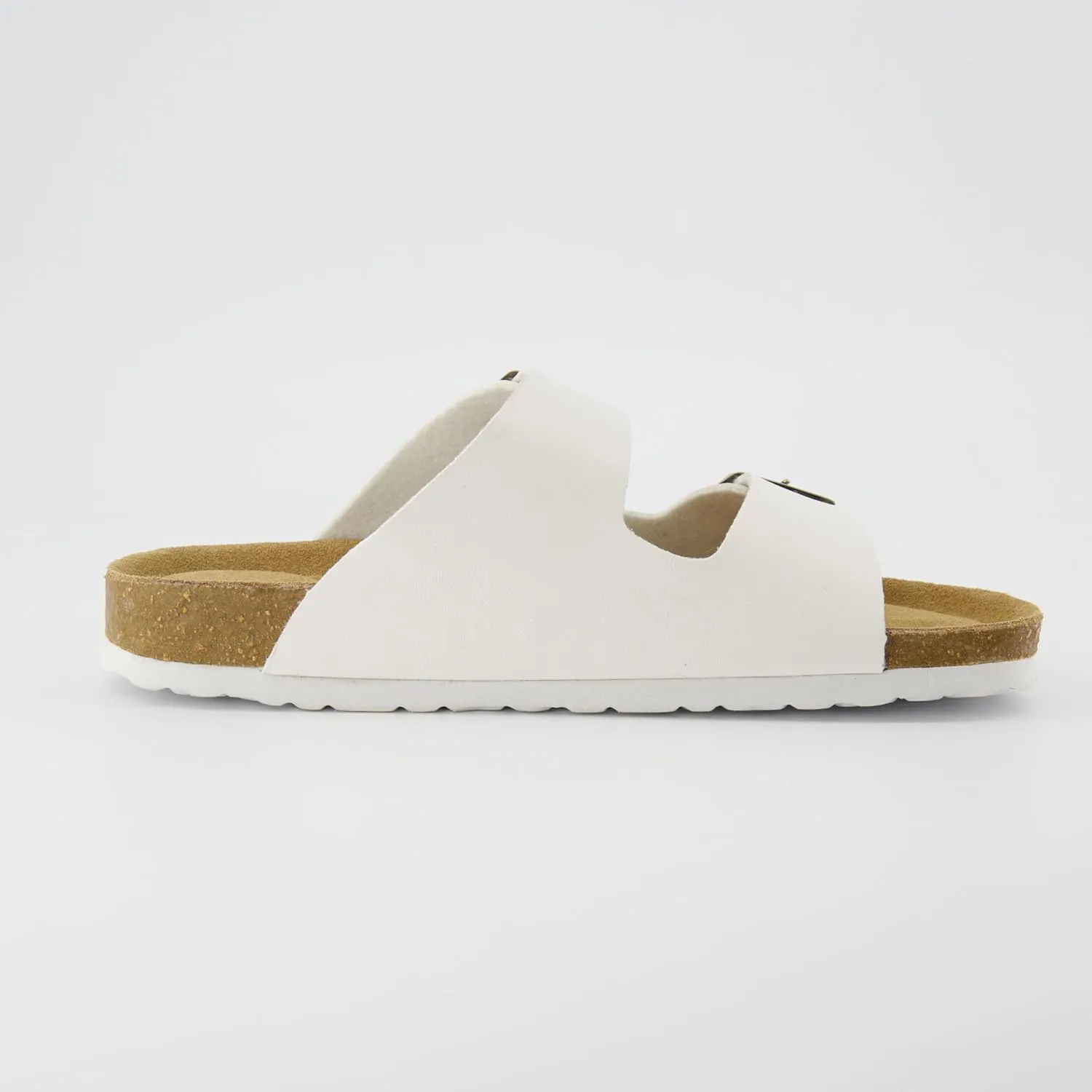 CUSHIONAIRE Men's Lane Cork Footbed Sandal with  Comfort, Arch Support, Adjustable Straps - Comfortable Slide Sandals for Walking, Casual Summer Footwear