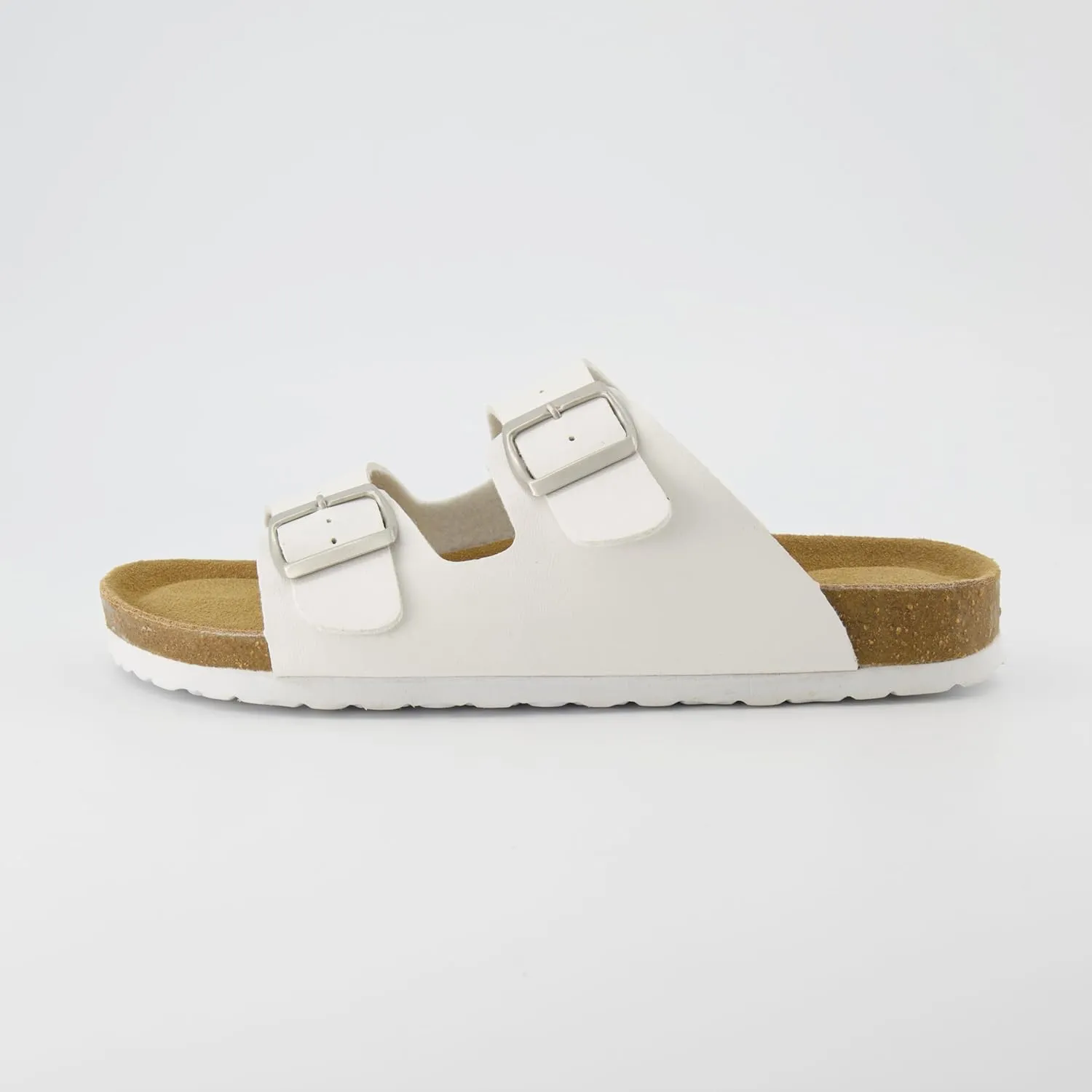 CUSHIONAIRE Men's Lane Cork Footbed Sandal with  Comfort, Arch Support, Adjustable Straps - Comfortable Slide Sandals for Walking, Casual Summer Footwear