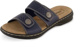 CUSHIONAIRE Women's Betsy comfort footbed slide Sandal with adjustable straps and  Comfort