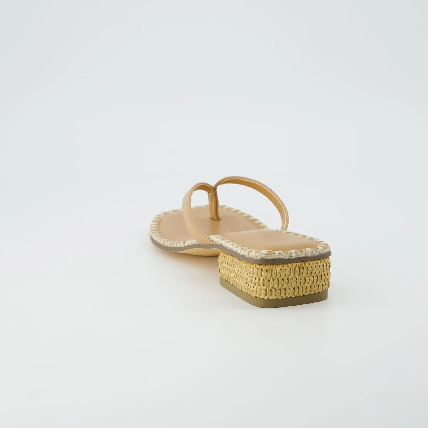 CUSHIONAIRE Women's Breezy Block Heel Thong Sandals  Memory Foam, Wide Widths Available