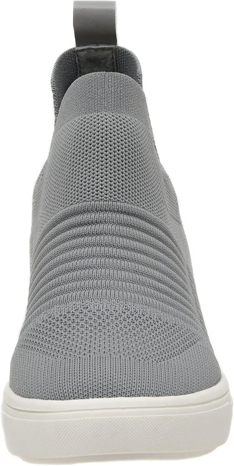CUSHIONAIRE Women's Hoyt Knit Hidden Wedge Sneaker  Memory Foam & Wide Width Available