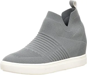 CUSHIONAIRE Women's Hoyt Knit Hidden Wedge Sneaker  Memory Foam & Wide Width Available