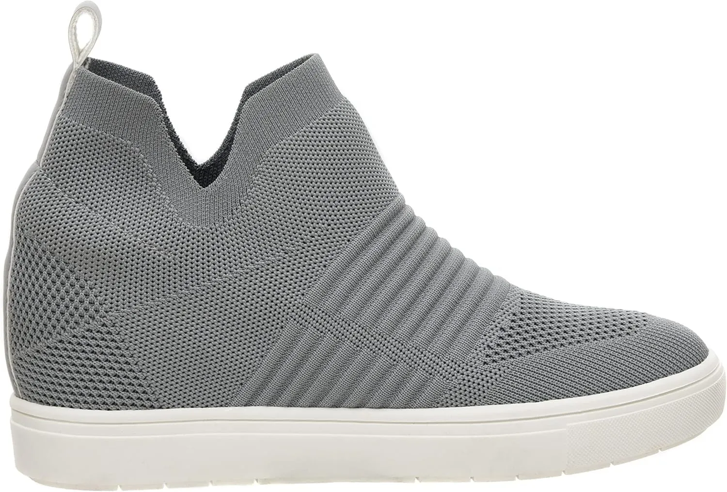 CUSHIONAIRE Women's Hoyt Knit Hidden Wedge Sneaker  Memory Foam & Wide Width Available