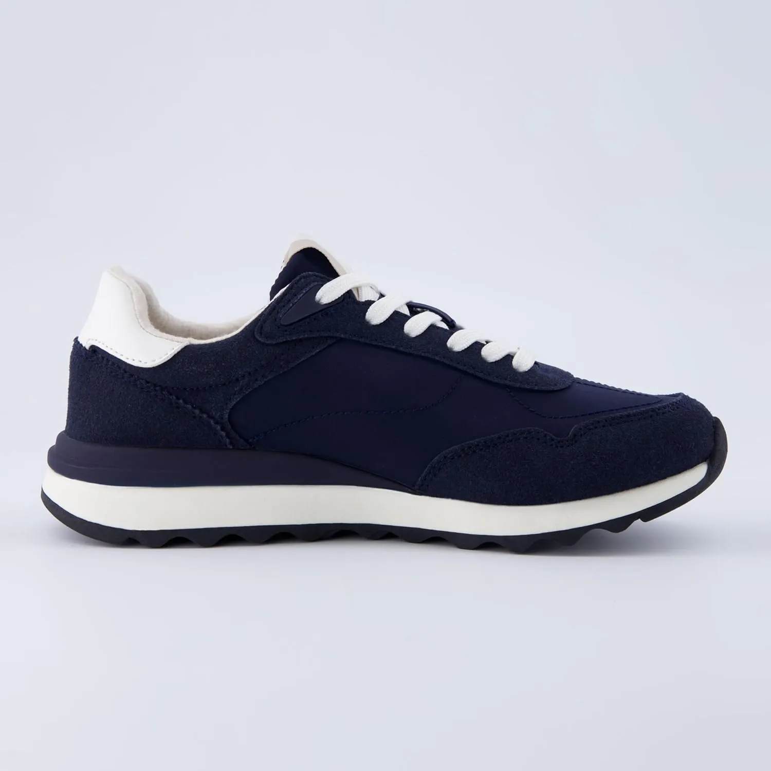 CUSHIONAIRE Women's Kicks lace up Nylon Sneaker  Comfort Foam, Wide Widths Available