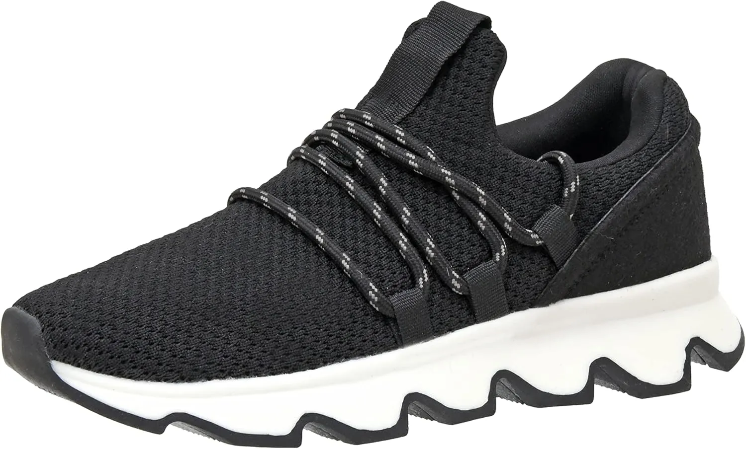 CUSHIONAIRE Women's Zyler lace up Knit Sneaker  Memory Foam
