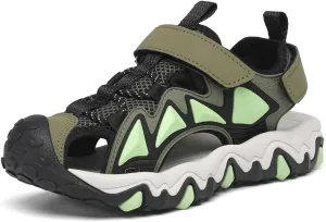 Dannto Boy's Girl's Sport Sandals Summer Closed Toe Outdoor Water Athletic Sandals (Little Kid/Big Kid)