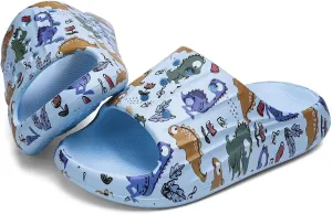 DAYUMKOU Toddler Boy Sandals Girls Footwear Cute Open Toe Beach Slides Indoor Outdoor Kids Slippers Lightweight Pool Shoes