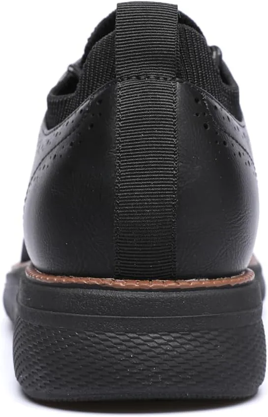 DECARSDZ Men's Casual Dress Shoes Knit Lightweight Breathable Lace-Up Shoes Walking Work Sneakers Fashion Sneaker