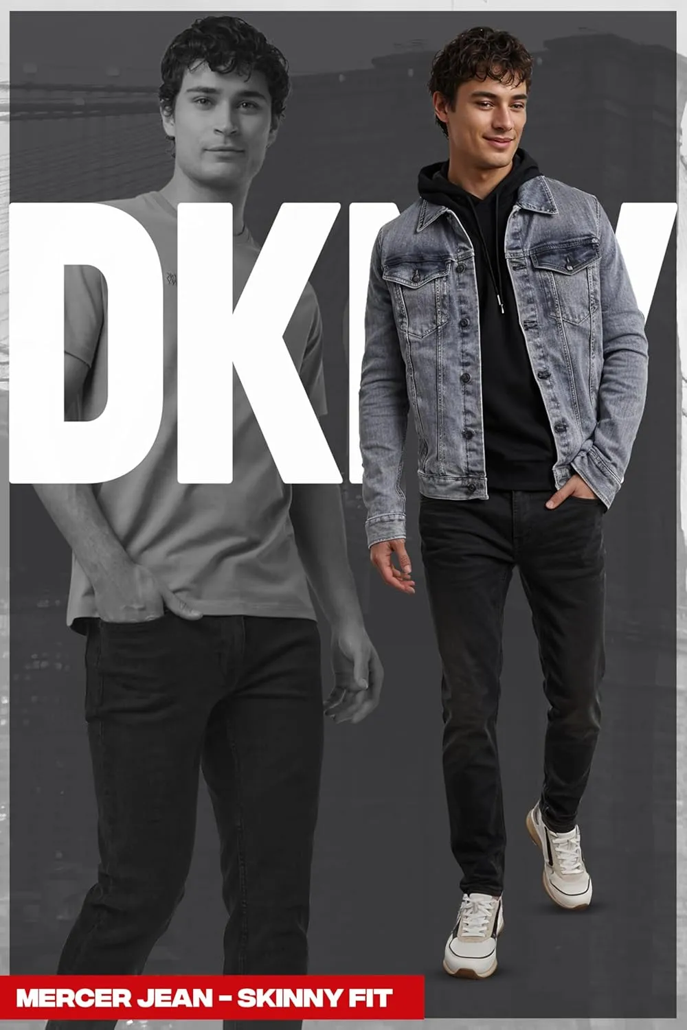 DKNY Mens Skinny Jeans for Men - Stretch Denim Classic 5 Pocket Men's Skinny Jeans | Stretch Fit Denim for Men