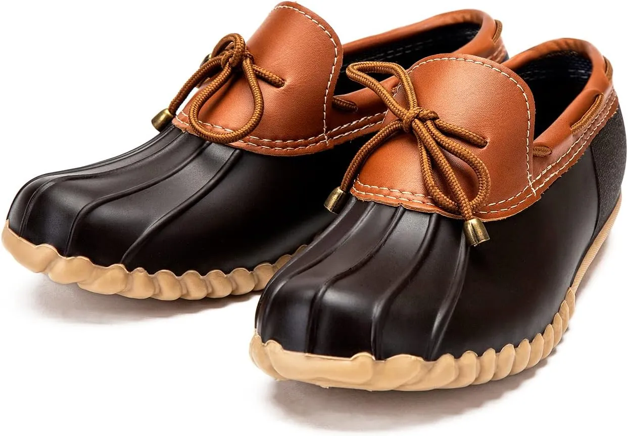 DKSUKO Snow Women's Waterpoof Loafer Shoes Slip On Flat Duck Shoe