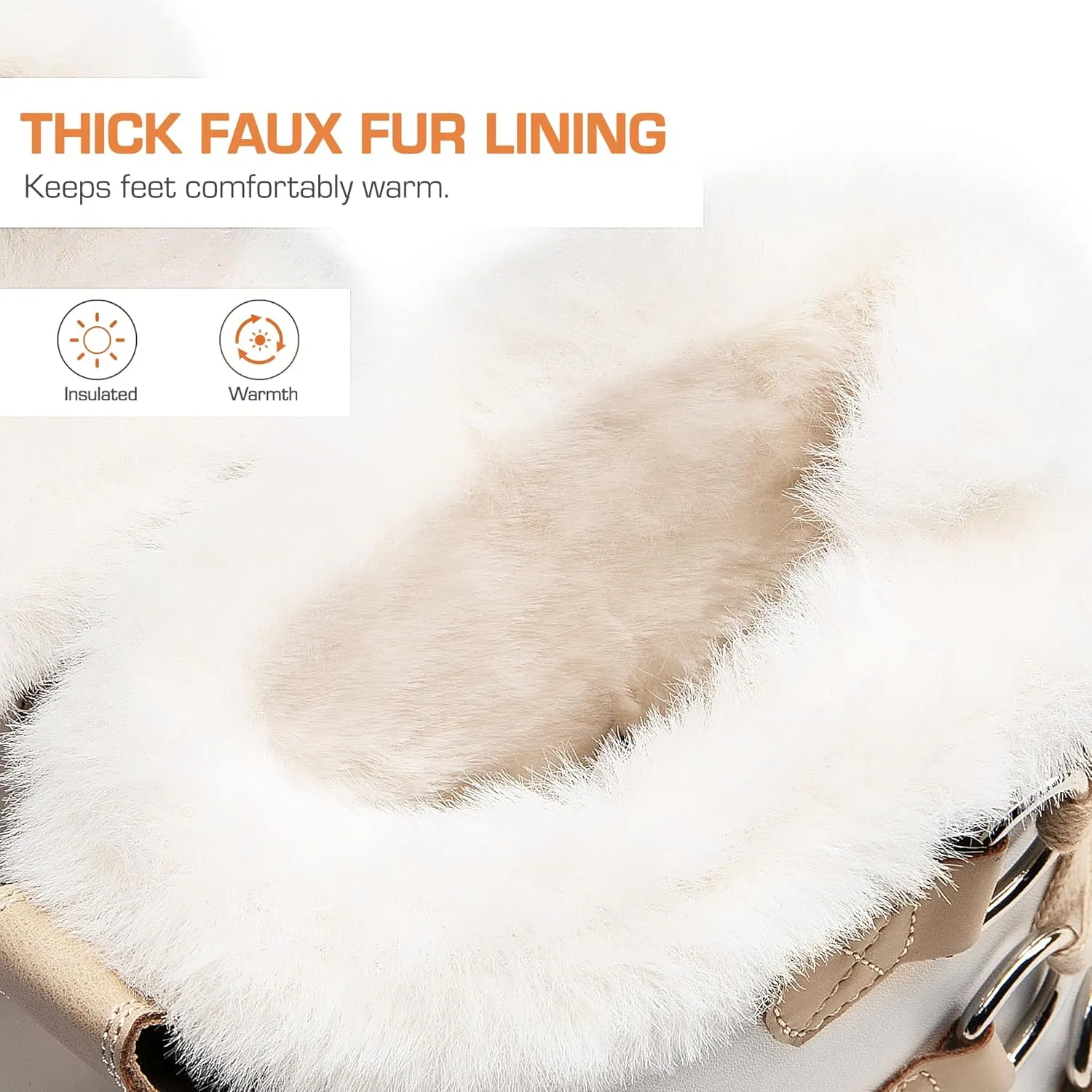 DREAM PAIRS Ankle Winter Boots for Women Snow Boots Anti-Slip Resistant Classic Warm Faux Fur Lined Lace Up for Outdoor Hiking Walking