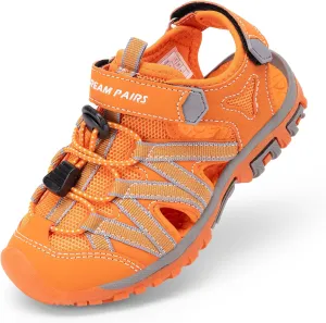 DREAM PAIRS Boys Girls Closed-Toe Outdoor Summer Sport Sandals for Little/Big Kid