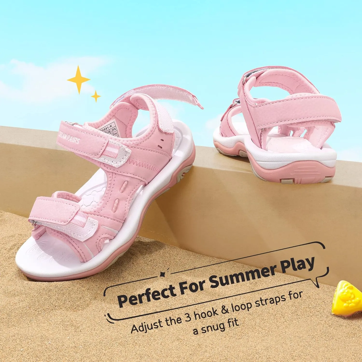 DREAM PAIRS Boys Girls Fashion Athletic Summer Sports Sandals(Toddler/Little Kid/Big Kid)