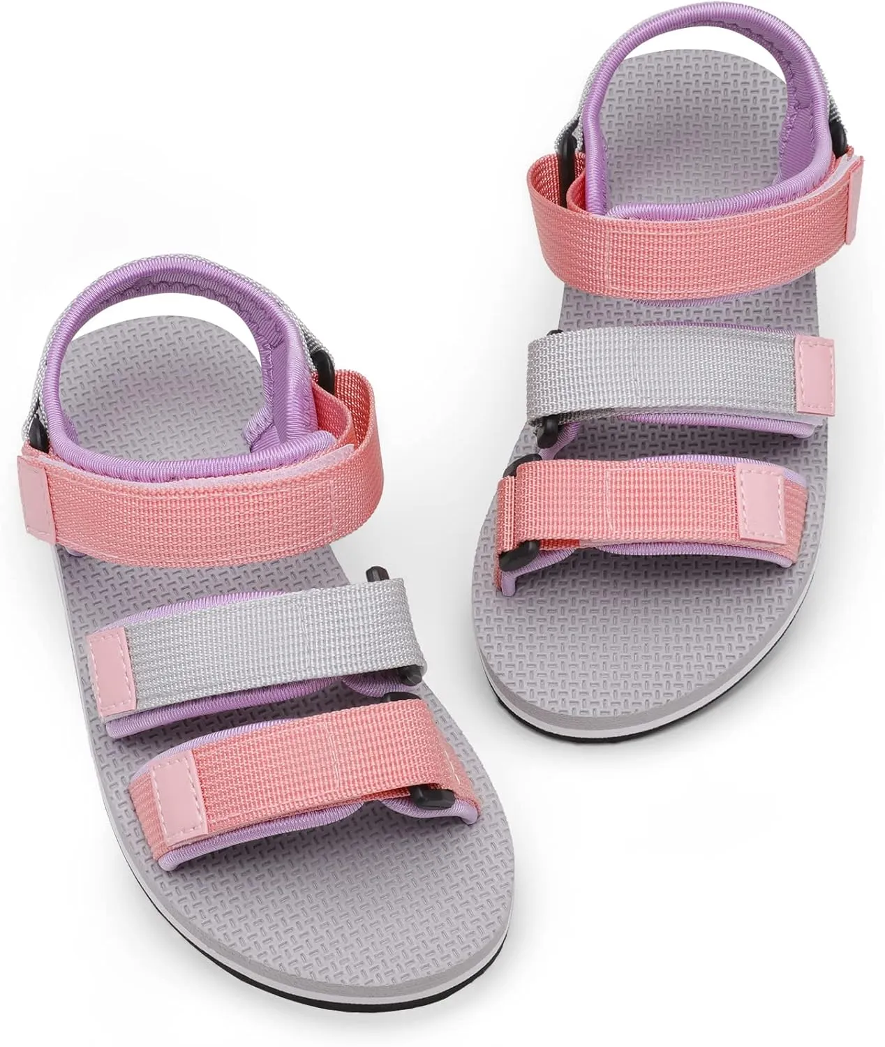 DREAM PAIRS Boys Girls Sandals Open-Toe Adjustable Straps Summer Outdoor Sport Sandals