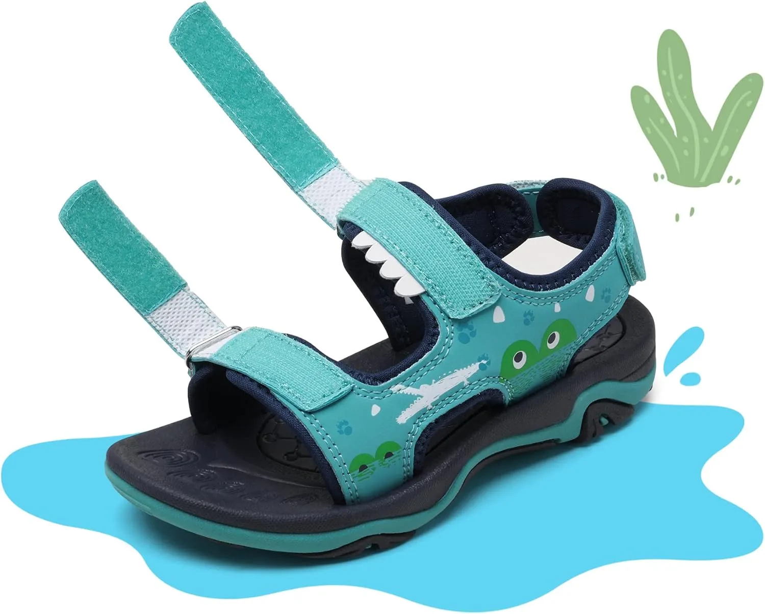 DREAM PAIRS Boys Girls Sandals Summer Outdoor Athletic Kids Sport Water Shoes for Toddler/Little Kid