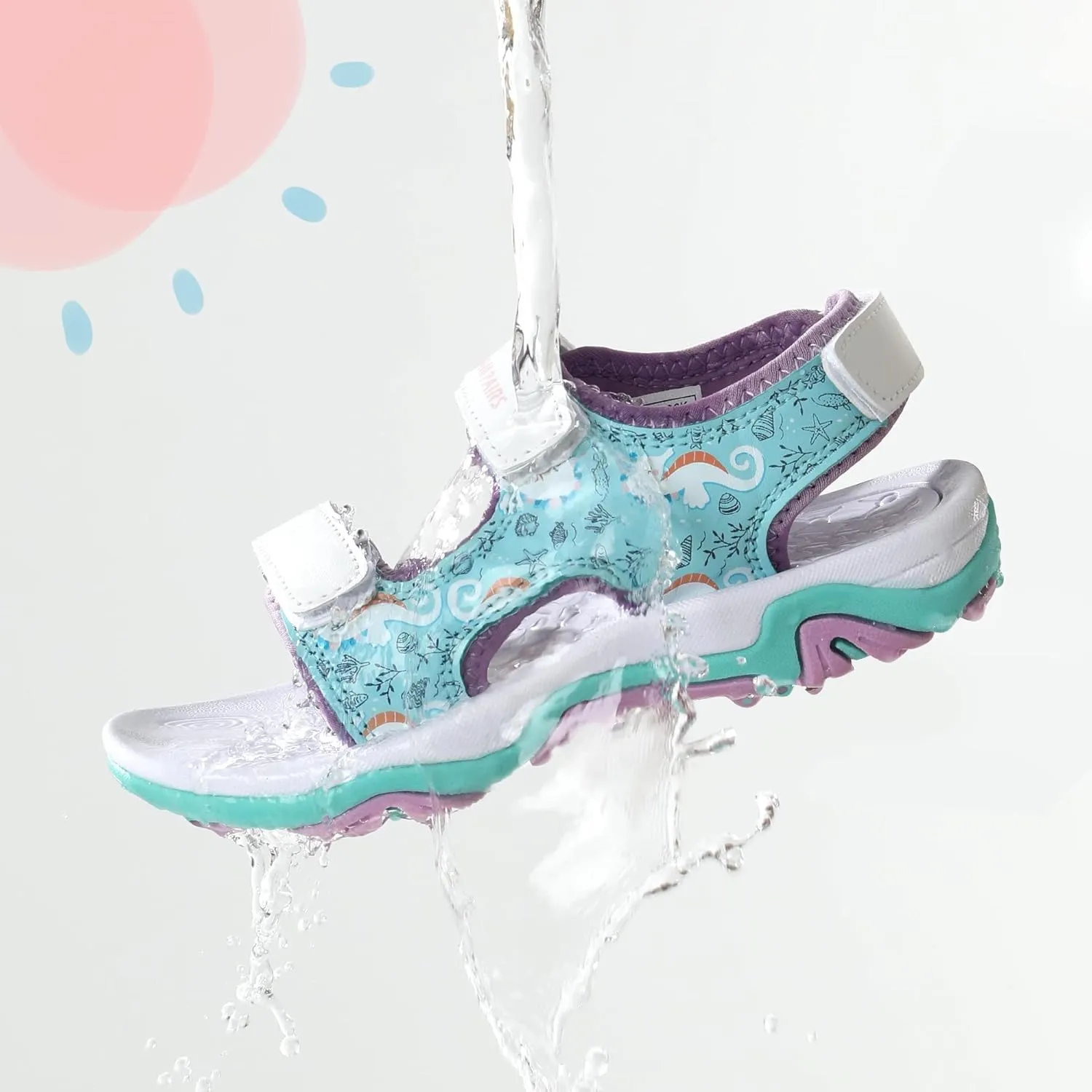 DREAM PAIRS Boys Girls Sandals Summer Outdoor Athletic Kids Sport Water Shoes for Toddler/Little Kid