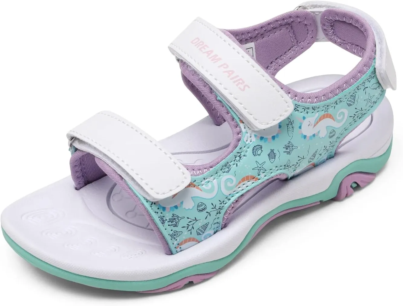 DREAM PAIRS Boys Girls Sandals Summer Outdoor Athletic Kids Sport Water Shoes for Toddler/Little Kid
