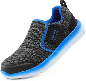 DREAM PAIRS Boys Girls Shoes Kids Slip on Tennis EZ-Ons MightyMovers Running Athletic Barefoot Zero Drop Sports Sneakers