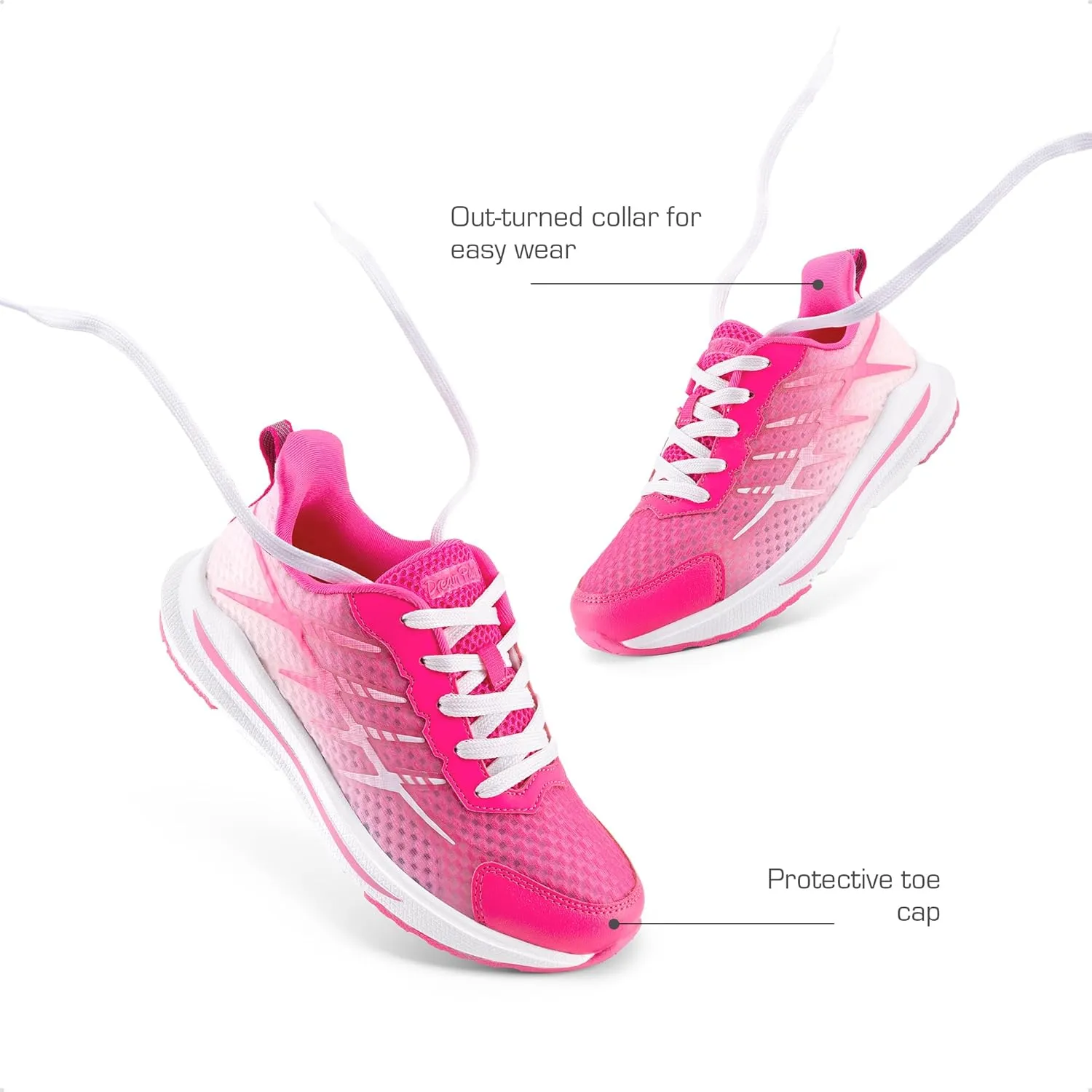 DREAM PAIRS Boys Girls Shoes Kids Tennis Athletic Running Footwear Lace Up Walking DuraPlay Breathable Lightweight Sneakers for Little/Big Kid