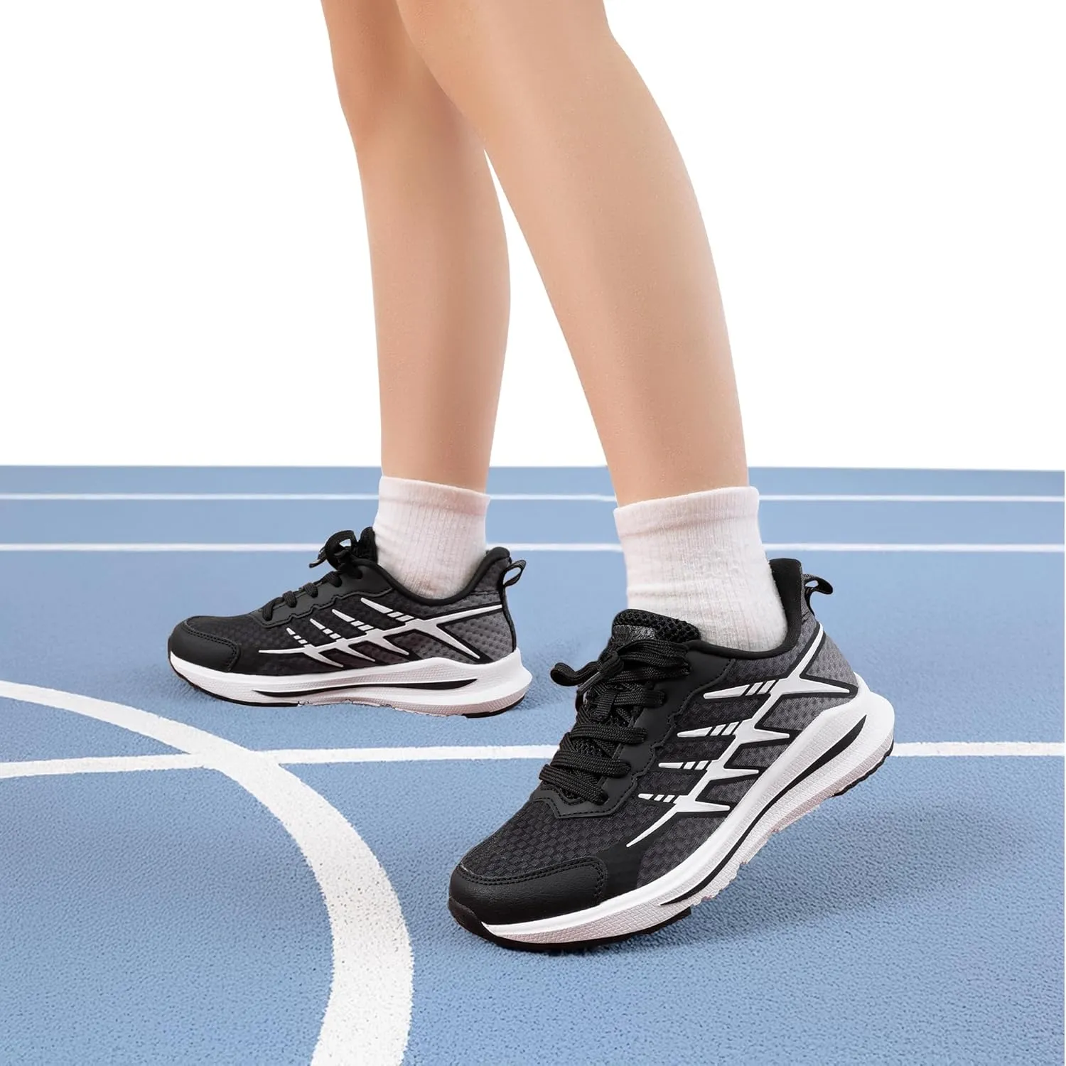 DREAM PAIRS Boys Girls Shoes Kids Tennis Athletic Running Footwear Lace Up Walking DuraPlay Breathable Lightweight Sneakers for Little/Big Kid